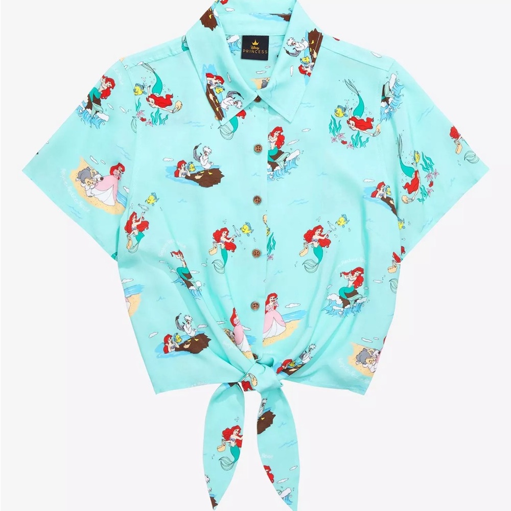 Disney The Little Mermaid Tie-Front Shirt